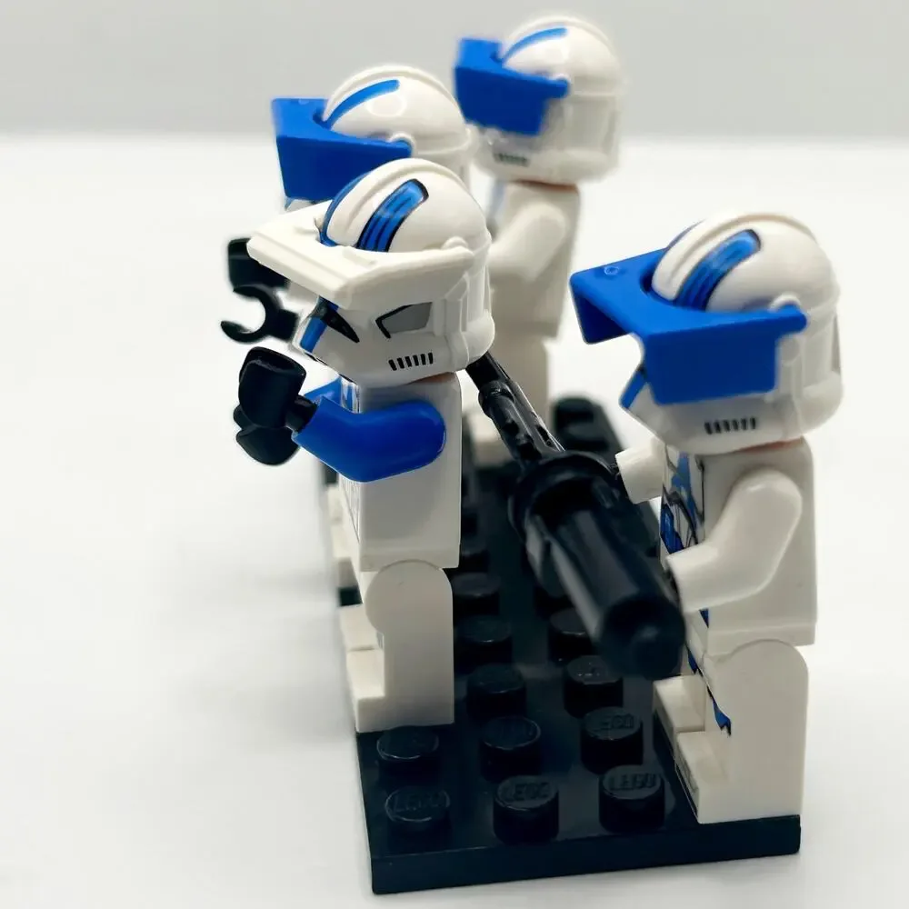Lego Star Wars Clone Wars 501st Clone Trooper 4 Pack Minifigures EUC